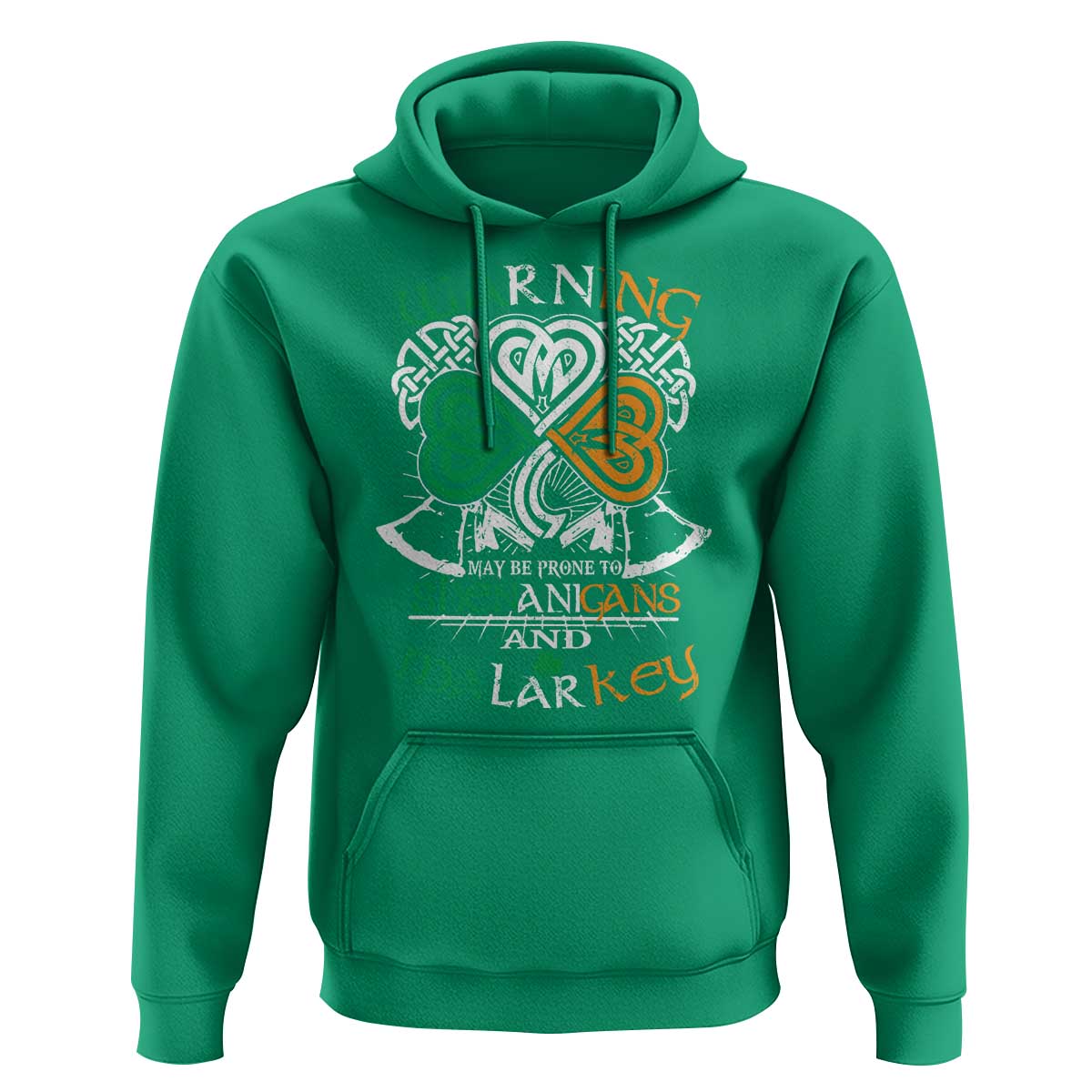Funny Warning May Be Prone To Shenanigans And Malarkey Hoodie St Patrick's Day Celtic Shamrock