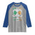 Funny Warning May Be Prone To Shenanigans And Malarkey Raglan Shirt St Patrick's Day Celtic Shamrock