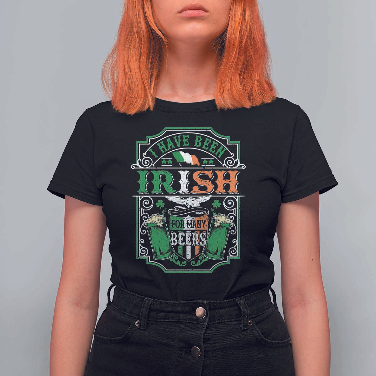 Funny Irish Beer Drinking T Shirt For Women I Have Been Irish For Many Beers St Patrick's Day