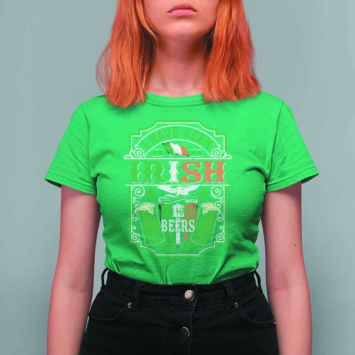 Funny Irish Beer Drinking T Shirt For Women I Have Been Irish For Many Beers St Patrick's Day