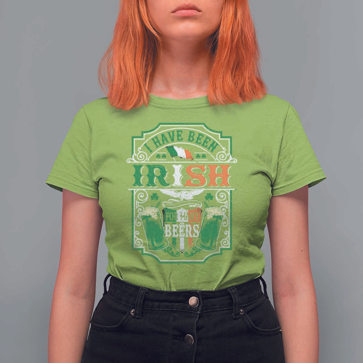 Funny Irish Beer Drinking T Shirt For Women I Have Been Irish For Many Beers St Patrick's Day