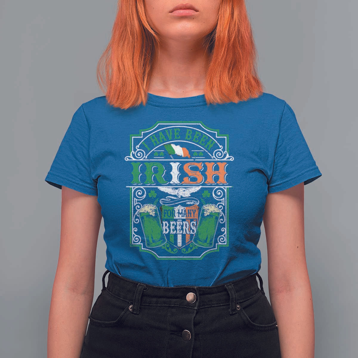 Funny Irish Beer Drinking T Shirt For Women I Have Been Irish For Many Beers St Patrick's Day