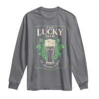 Funny St Patrick's Day Irish Beer Drinking Long Sleeve Shirt The Lucky Beer Club Horseshoe