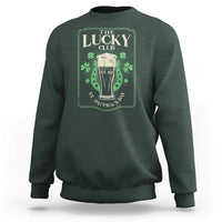 Funny St Patrick's Day Irish Beer Drinking Sweatshirt The Lucky Beer Club Horseshoe