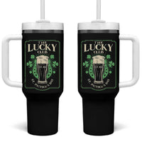 Funny St Patrick's Day Irish Beer Drinking Tumbler With Handle The Lucky Beer Club Horseshoe - Wonder Print Shop