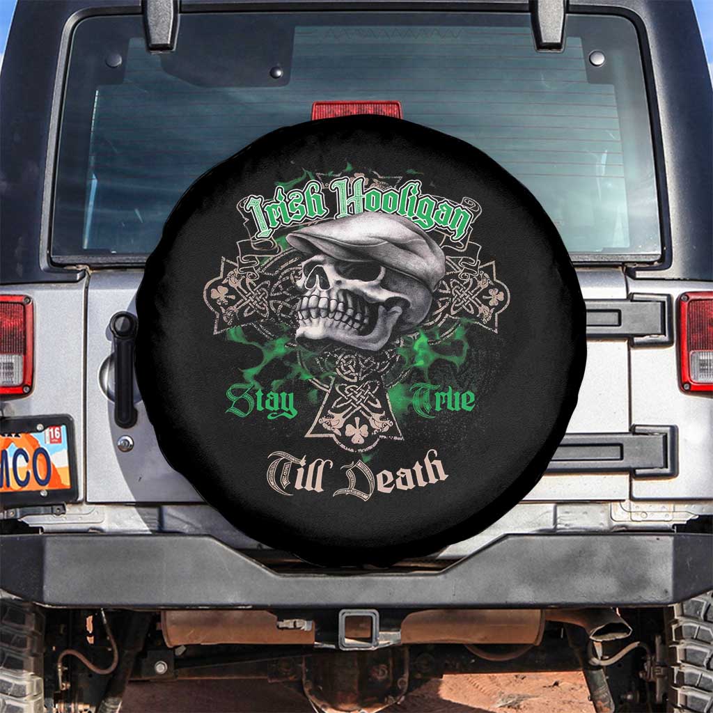 Funny Irish Pride Spare Tire Cover Irish Hooligan Stay True Till Death Flat Cap Skull