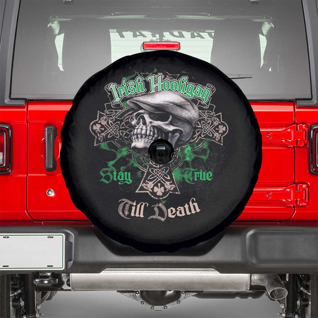 Funny Irish Pride Spare Tire Cover Irish Hooligan Stay True Till Death Flat Cap Skull