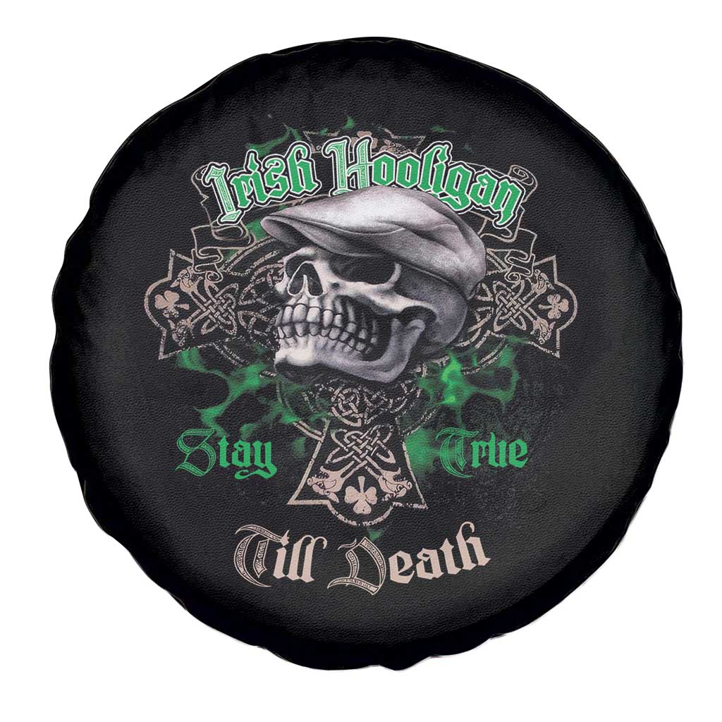 Funny Irish Pride Spare Tire Cover Irish Hooligan Stay True Till Death Flat Cap Skull