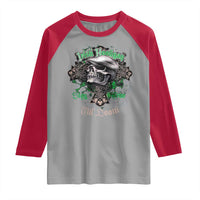 Funny Irish Pride Raglan Shirt Irish Hooligan Stay True Till Death Flat Cap Skull
