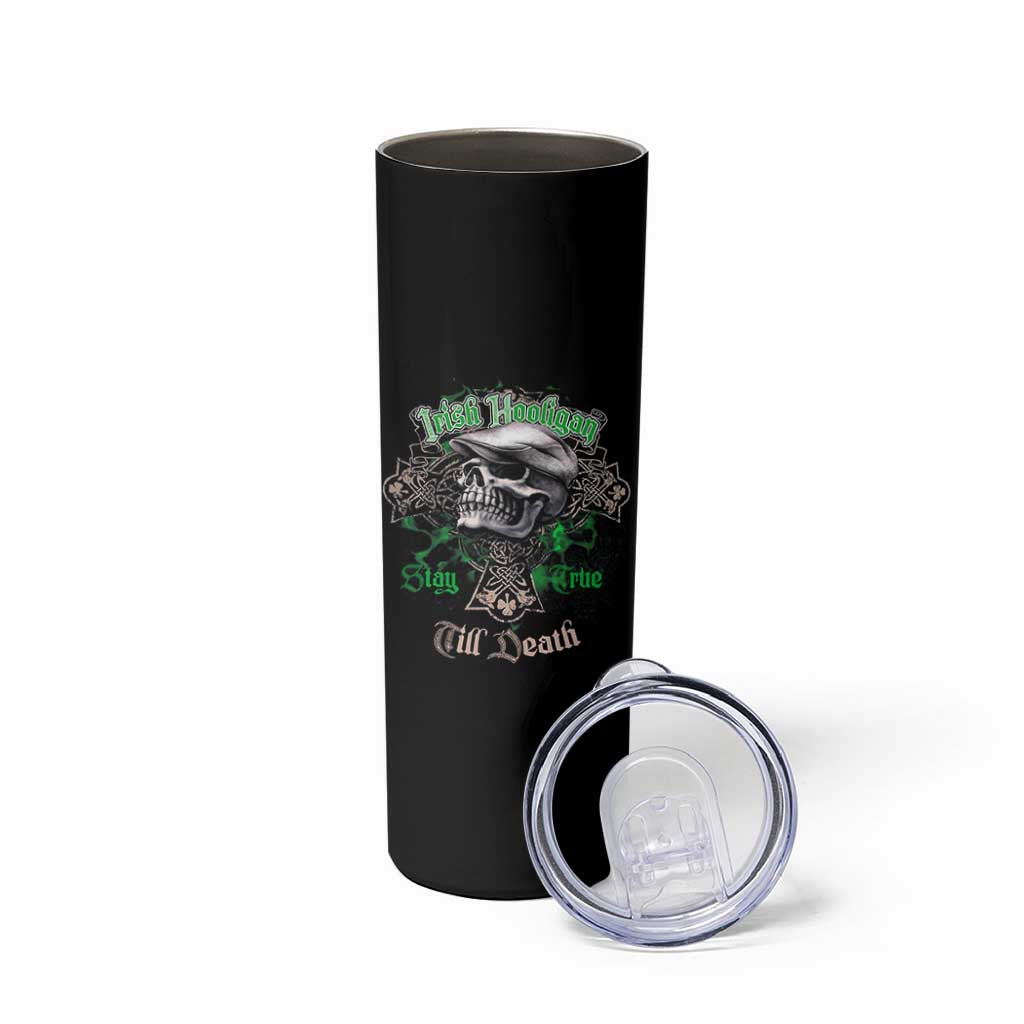 Funny Irish Pride Skinny Tumbler Irish Hooligan Stay True Till Death Flat Cap Skull