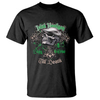 Funny Irish Pride T Shirt Irish Hooligan Stay True Till Death Flat Cap Skull