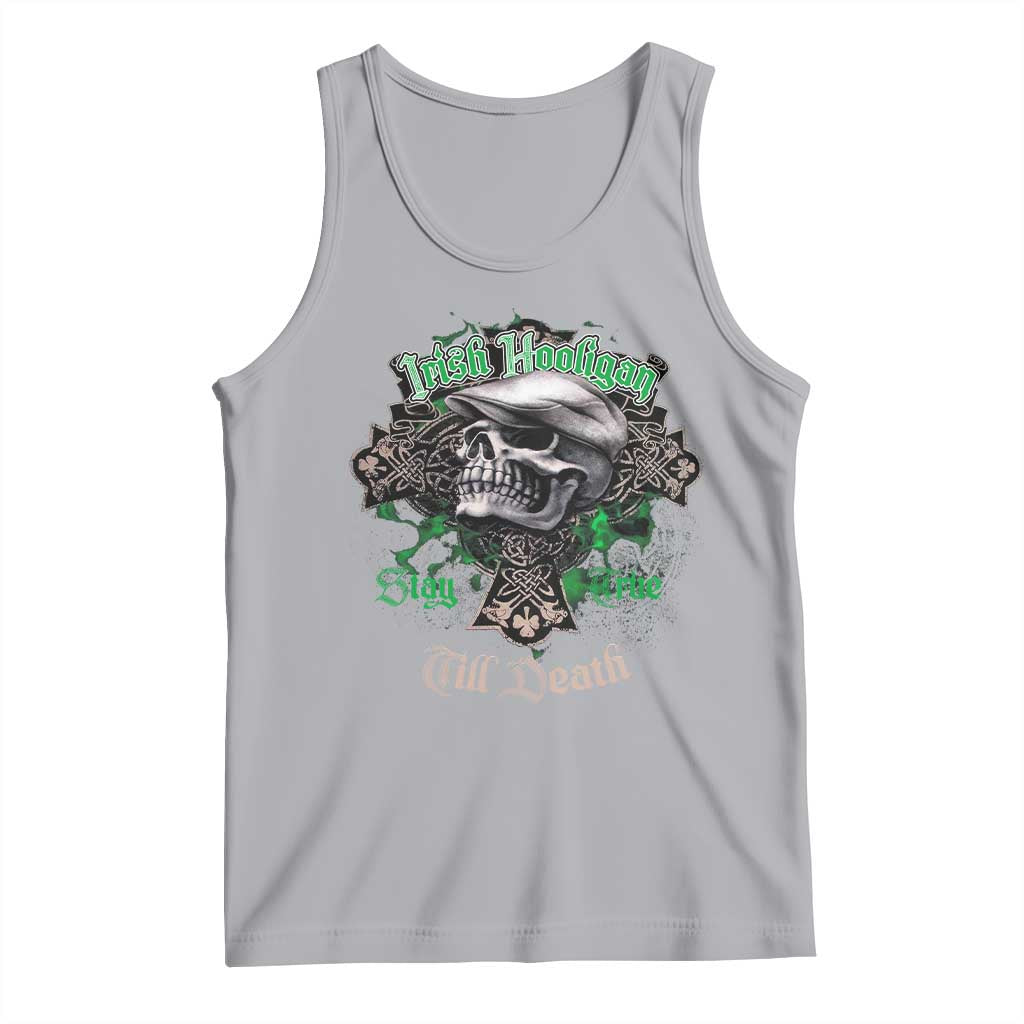 Funny Irish Pride Tank Top Irish Hooligan Stay True Till Death Flat Cap Skull