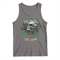 Funny Irish Pride Tank Top Irish Hooligan Stay True Till Death Flat Cap Skull