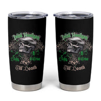 Funny Irish Pride Tumbler Cup Irish Hooligan Stay True Till Death Flat Cap Skull