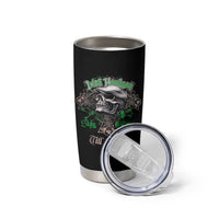 Funny Irish Pride Tumbler Cup Irish Hooligan Stay True Till Death Flat Cap Skull