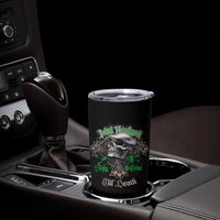 Funny Irish Pride Tumbler Cup Irish Hooligan Stay True Till Death Flat Cap Skull
