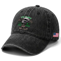 Funny Irish Pride Washed Cotton Baseball Cap Irish Hooligan Stay True Till Death Flat Cap Skull