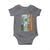St Patrick's Day Black Irish Baby Onesie Vintage American Flag Celtic Cross