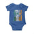 St Patrick's Day Black Irish Baby Onesie Vintage American Flag Celtic Cross