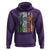 St Patrick's Day Black Irish Hoodie Vintage American Flag Celtic Cross