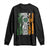 St Patrick's Day Black Irish Long Sleeve Shirt Vintage American Flag Celtic Cross