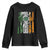 St Patrick's Day Black Irish Youth Sweatshirt Vintage American Flag Celtic Cross