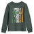 St Patrick's Day Black Irish Youth Sweatshirt Vintage American Flag Celtic Cross