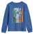 St Patrick's Day Black Irish Youth Sweatshirt Vintage American Flag Celtic Cross