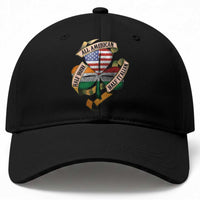 Half Irish Half Italian All American Baseball Cap Vintage Flag Shamrock Heritage