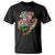 Half Irish Half Italian All American T Shirt Vintage Flag Shamrock Heritage