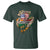Half Irish Half Italian All American T Shirt Vintage Flag Shamrock Heritage