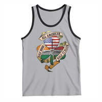 Half Irish Half Italian All American Tank Top Vintage Flag Shamrock Heritage