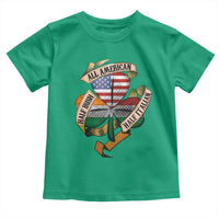 Half Irish Half Italian All American Toddler T Shirt Vintage Flag Shamrock Heritage