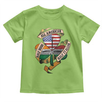 Half Irish Half Italian All American Toddler T Shirt Vintage Flag Shamrock Heritage