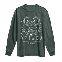 Ostara Pagan Eostre Easter Day Long Sleeve Shirt Balance Rebirth Renewal Bunny