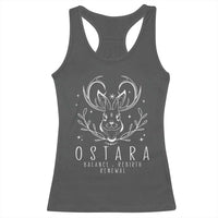 Ostara Pagan Eostre Easter Day Racerback Tank Top Balance Rebirth Renewal Bunny
