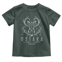 Ostara Pagan Eostre Easter Day Toddler T Shirt Balance Rebirth Renewal Bunny