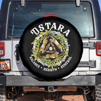 Ostara Balance Rebirth Renewal Spare Tire Cover Ostara Pagan Eostre Easter Day Three Hares