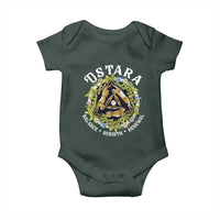 Ostara Balance Rebirth Renewal Baby Onesie Ostara Pagan Eostre Easter Day Three Hares