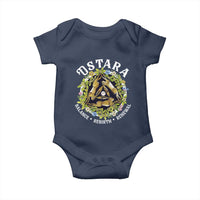 Ostara Balance Rebirth Renewal Baby Onesie Ostara Pagan Eostre Easter Day Three Hares