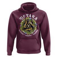 Ostara Balance Rebirth Renewal Hoodie Ostara Pagan Eostre Easter Day Three Hares