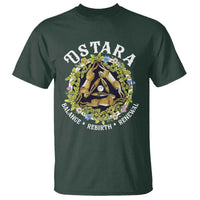 Ostara Balance Rebirth Renewal T Shirt Ostara Pagan Eostre Easter Day Three Hares