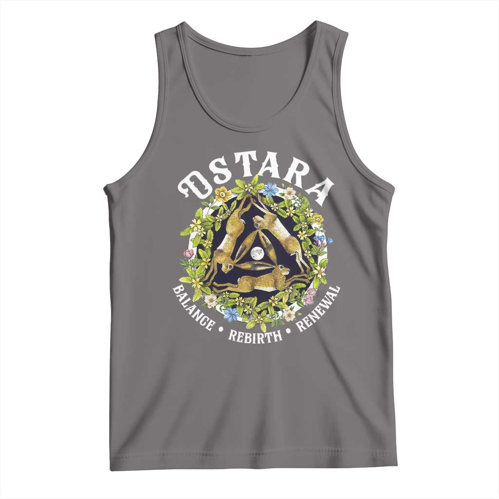 Ostara Balance Rebirth Renewal Tank Top Ostara Pagan Eostre Easter Day Three Hares