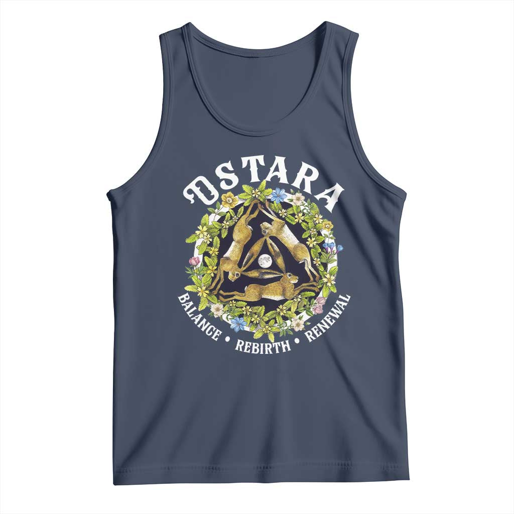 Ostara Balance Rebirth Renewal Tank Top Ostara Pagan Eostre Easter Day Three Hares