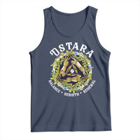 Ostara Balance Rebirth Renewal Tank Top Ostara Pagan Eostre Easter Day Three Hares