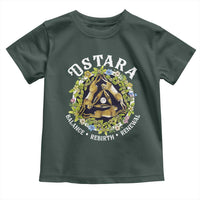 Ostara Balance Rebirth Renewal Toddler T Shirt Ostara Pagan Eostre Easter Day Three Hares