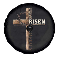 He Is Not Here For He Is Risen Just As He Said Spare Tire Cover Christian Easter Day Religious Bible Verse Cross
