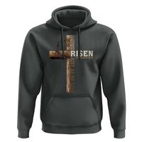 He Is Not Here For He Is Risen Just As He Said Hoodie Christian Easter Day Religious Bible Verse Cross