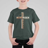 He Is Not Here For He Is Risen Just As He Said T Shirt For Kid Christian Easter Day Religious Bible Verse Cross