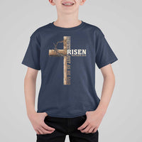 He Is Not Here For He Is Risen Just As He Said T Shirt For Kid Christian Easter Day Religious Bible Verse Cross